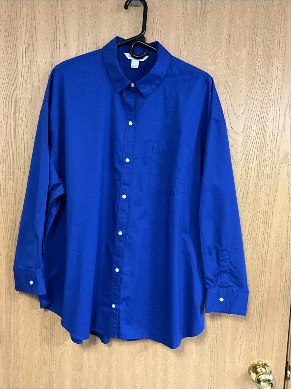 Old Navy Men's Bold Cobalt Blue Button-Down Shirt